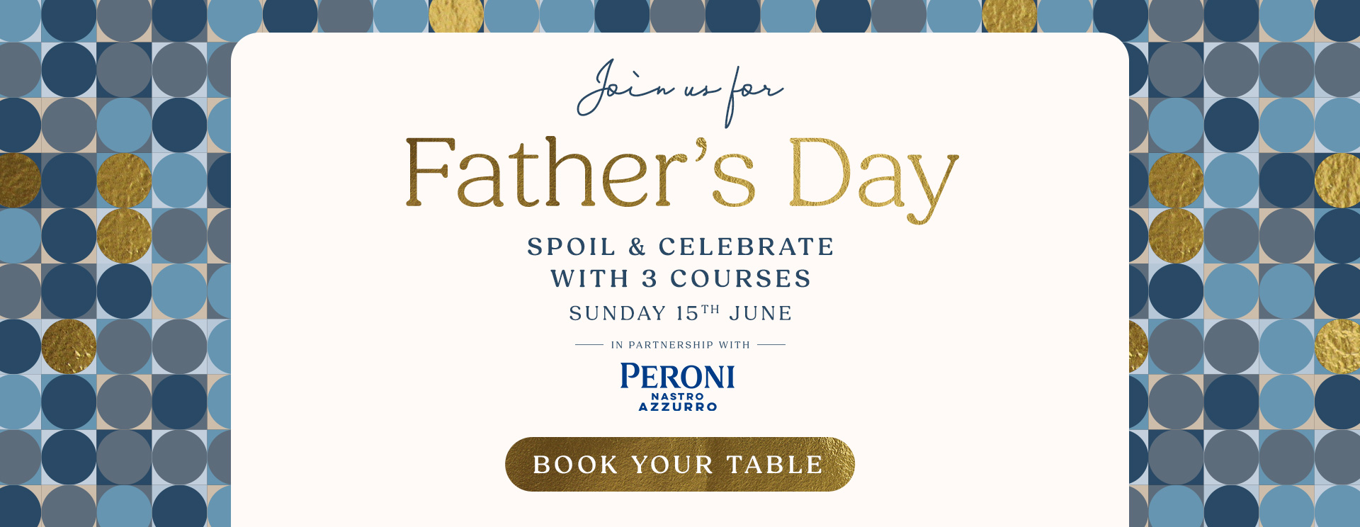 Father’s Day menu Southampton