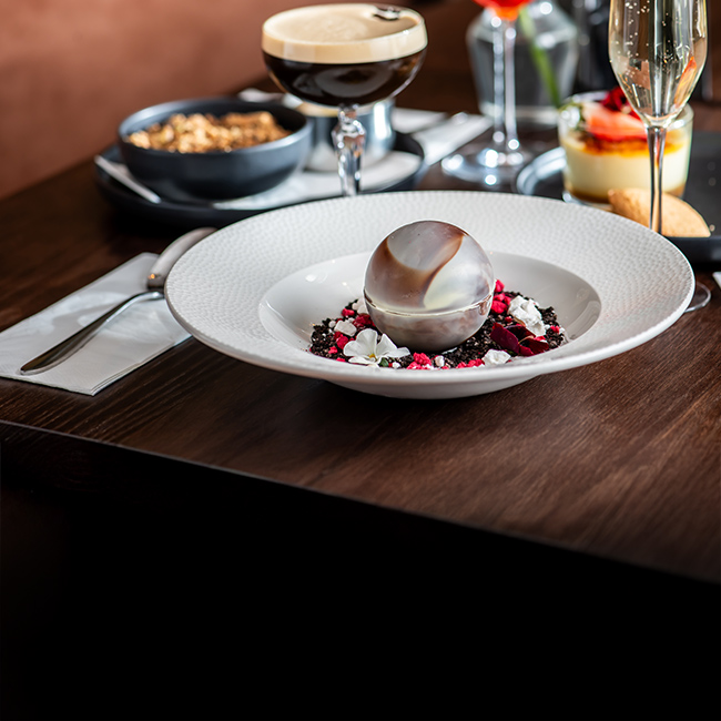 Dessert menu at The Chilworth Arms